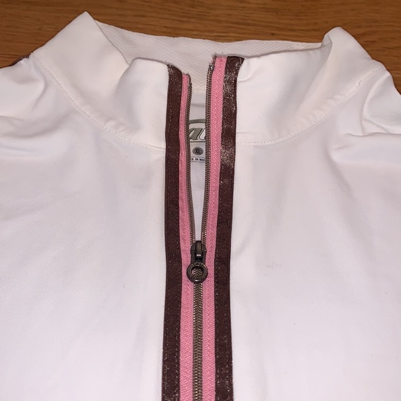 TAIL TECK~Size 14 ~Quarter Zip Long Sleeve Top Performance Jersey ~Shirt - Picture 4 of 12